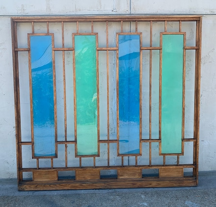 main photo of Stained Glass Room Divider Screen