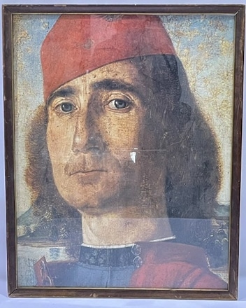 main photo of Portrait of an unknown man with red beret