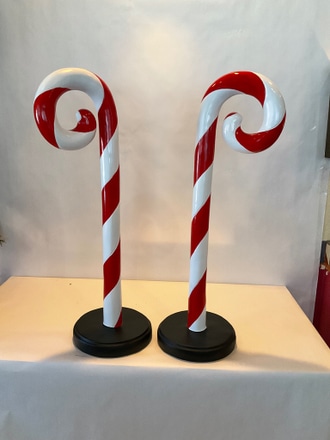 main photo of 40” candy canes on stands
