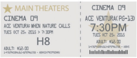 main photo of Cinema Ticket 3