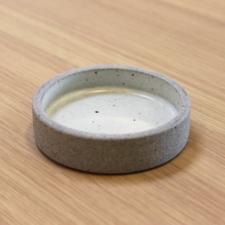 main photo of White Glazed Greystone Pinch Bowl