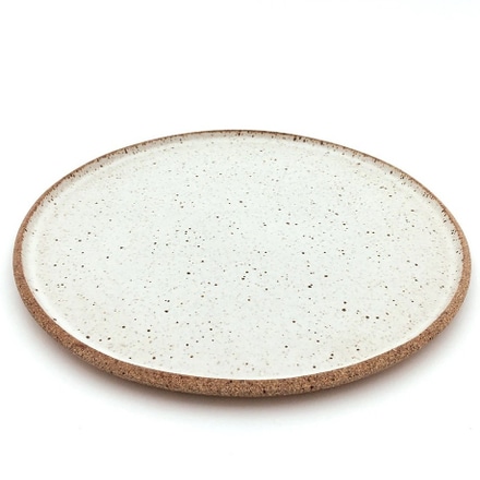 main photo of Large White Speckle Glazed Plate