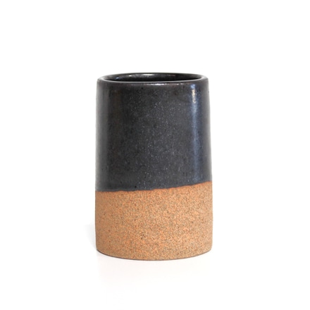 main photo of Matte Black Sandstone Vase