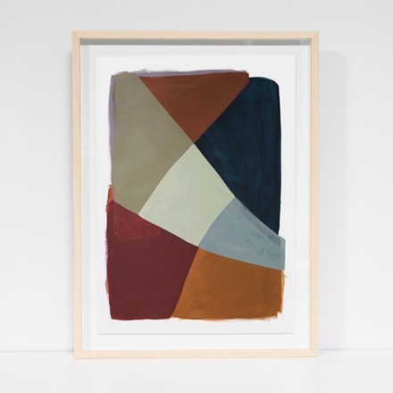 Large Framed Print: Painted Shapes 03 main photo of Large Framed Print: Painted Shapes 03