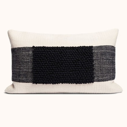 main photo of Black Stripe Lumbar Pillow