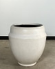 Large Off-White Smooth Fiberglass Planters