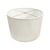 Lamp Shade; cotton, off white, drum shape,