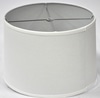 Lamp Shade; off white cotton, pleated edge,