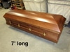 coffin polished wood