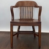 Slat Back Wooden Chair