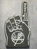 foam finger black New York Yankees style #2