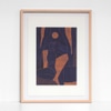 Large Framed Print: Mujer y Calor 01