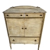 Ivory Antique Tallboy Dresser Cabinet