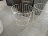 White Wire Towel bins
