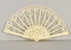 Plastic Staves & Lace Hand Fan