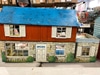 Dollhouse Marx 1950's Tin Litho Blue Roof