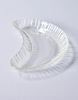 Crescent Shaped Glass Candy Dish