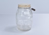Glass Jar w/ Metal Cap & Handle
