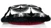 Black & White Graphic Peacock Pillow