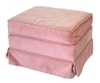 Ottoman, pink velour