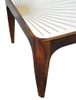 Marble with Brass Sunburst Coffee table