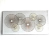 String Art Circles Wall Sculpture in Plexi Frame
