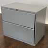 Distressed Grey File Cabinet