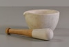 Porcelain & Wood Mortar & Pestle: Milton