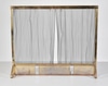 Brass Fireplace Screen- Curtain Style