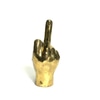 Brass Middle Finger Sculpture