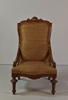 Upholstered Victorian Wooden Side Chair
