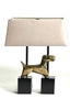 Brass Boston Terrier Lamp