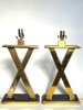 Brass “X” Table Lamp