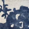 Blue and Cream Abstract Design Rug