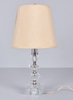 Table Lamp w/ Cut Glass Body & Parchment Shade