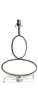 Chrome Double Oval Lamp