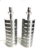 Lucite and Chrome Stacked Lamp