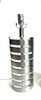 Lucite and Chrome Stacked Lamp