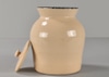 Ceramic Jar w/ Painted Flower Details