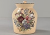 Ceramic Jar w/ Painted Flower Details
