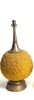 Mustard Resin Vintage Orb Lamp