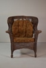 Wicker Armchair w/ Loose Back & Seat Cushion