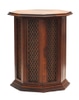Side table speaker, octagonal, three lattice sides