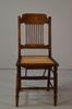 Wood Chair with Caned Seat