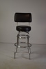 Double Chrome Ring Bar Stool w/ Back