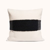 Black Stripe Throw Pillow