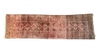 8x3 Magenta and Brown multicolored runner rug