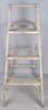 White Three Step Wooden Ladder