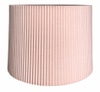 Lamp Shade; cotton, pale pink, accordion,