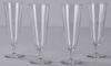 Set of 4 Footed Pilsner Glasses
